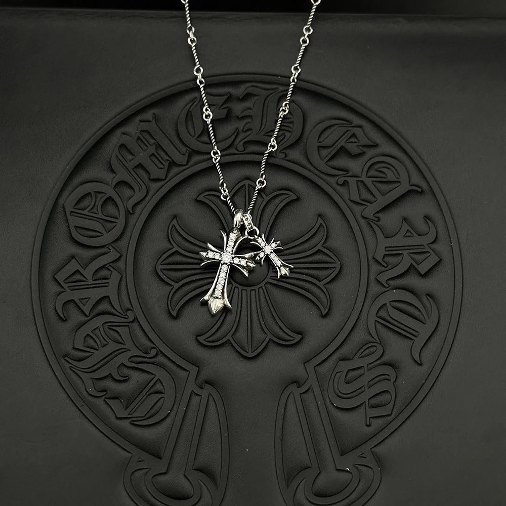 Vintage Silver White Diamond