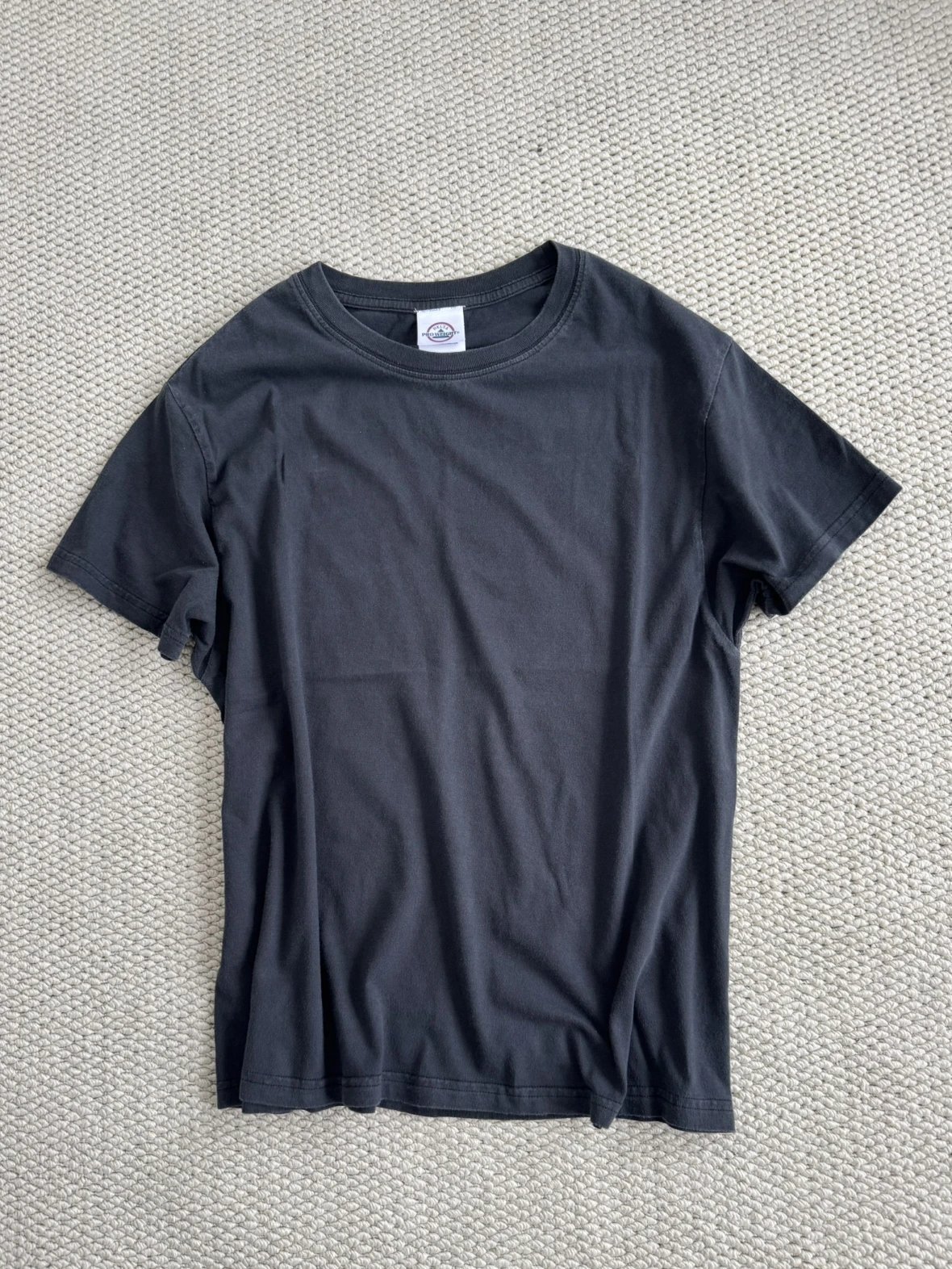 Sevnty Oss Vintage Blank Tee 90s Washed & Faded Soft Yarn Feel Fitted Shoulder Slim