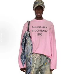 thumbnail for （现货）Ture 粉色 棉麻 脏染 长袖