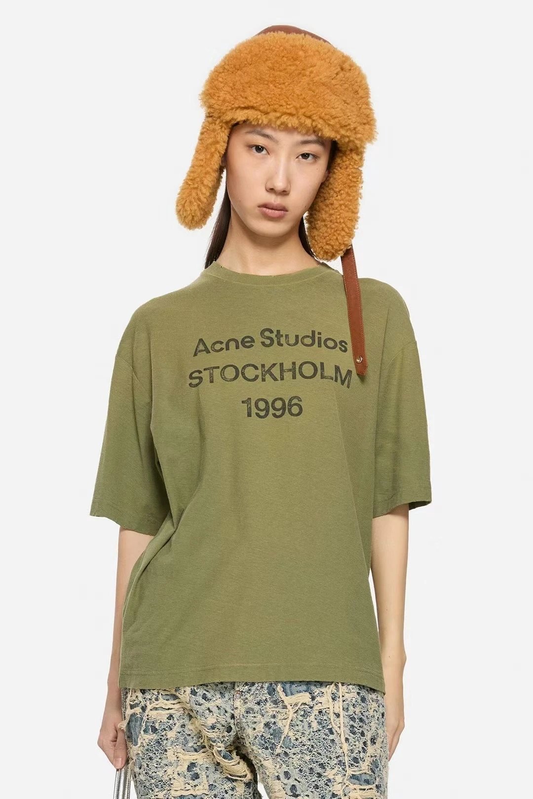 (In stock) Ture's 1996 Matcha Green Stained Short Sleeve