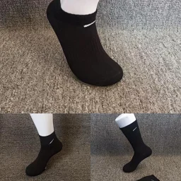 thumbnail for One card, three pairs of original unisex sports socks, boat socks, all-season versatile classic pure cotton socks