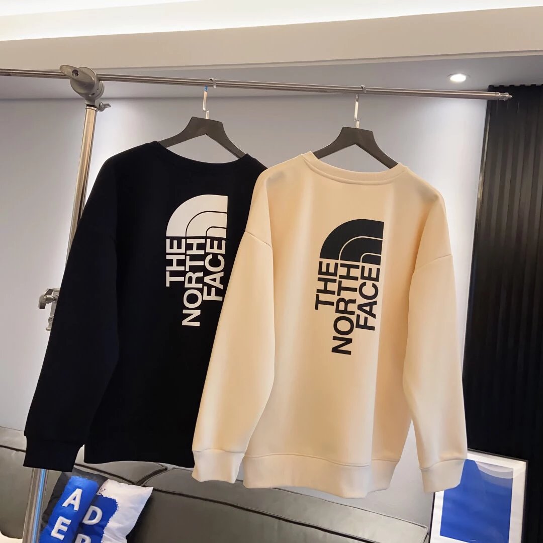 [optional velvet] TNF North * classic back big logo couple round neck sweatshirt