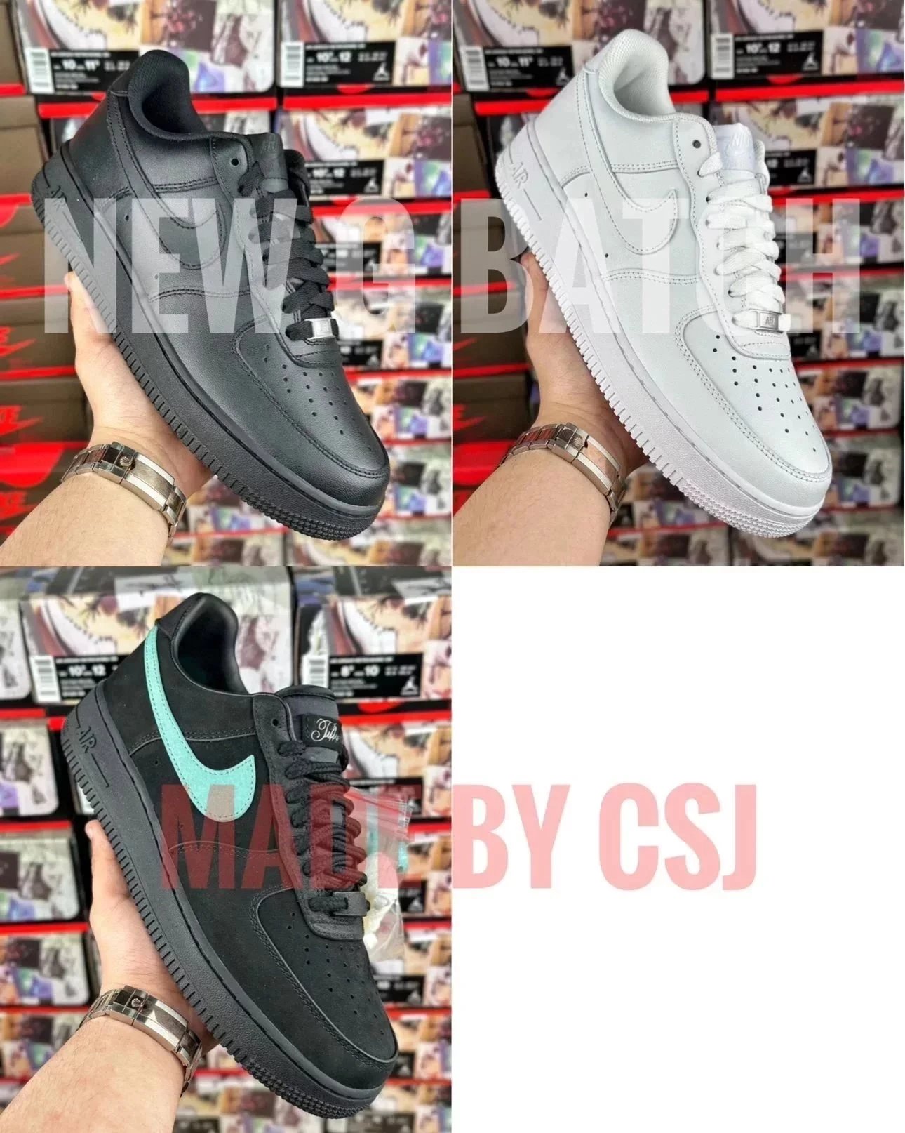 Nike Air Force 1 Low 'Triple Black' Sneakers - 2