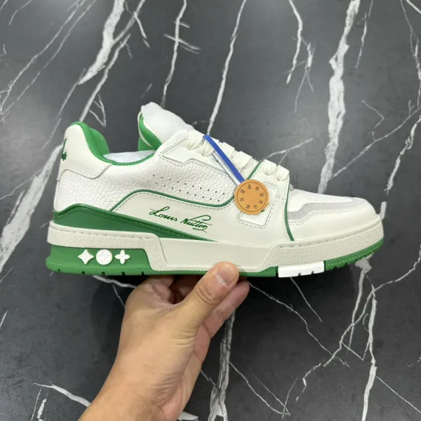 Louis Vuitton Trainer Low Sky Blue and White Sneakers - 32