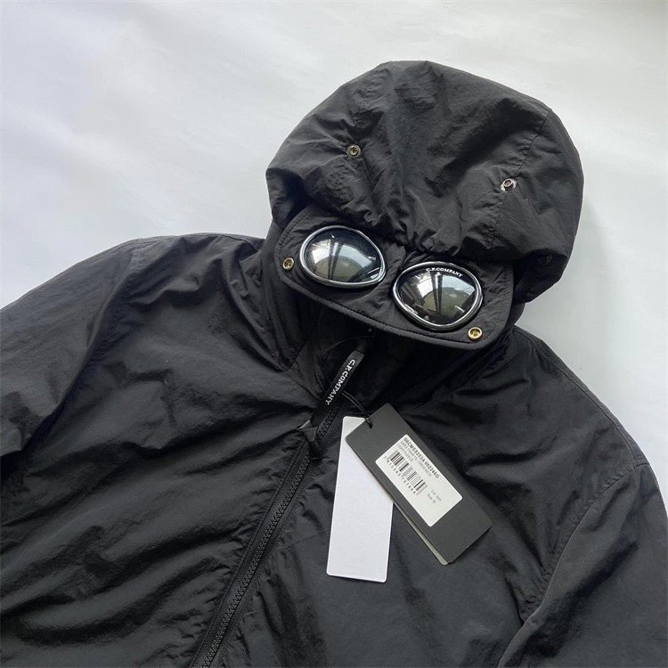 C.P. Company Goggle Hooded Jacket Gray Outerwear - 17