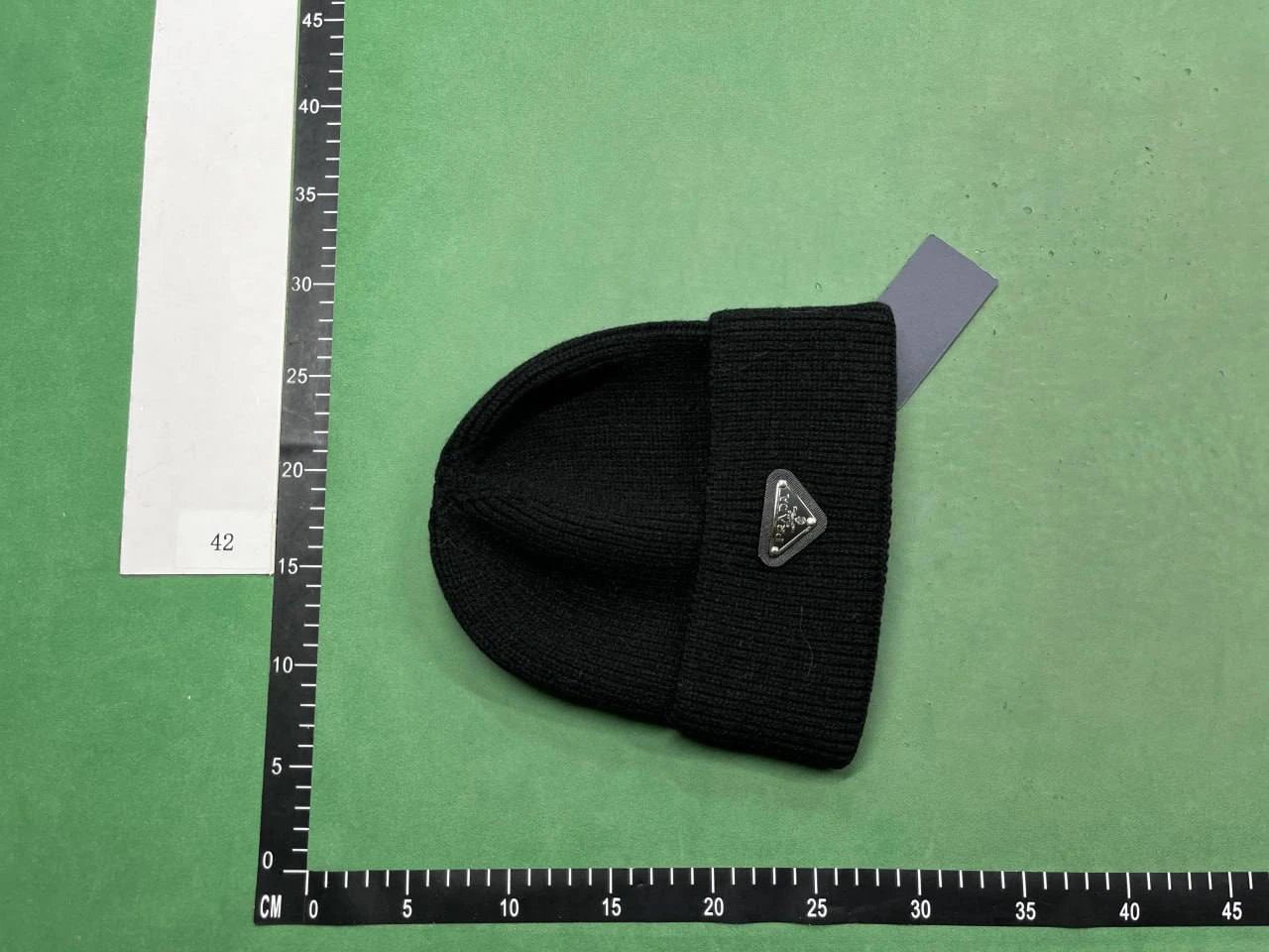 Prada Re-Nylon Beanie Off-White Knit Hat - 4