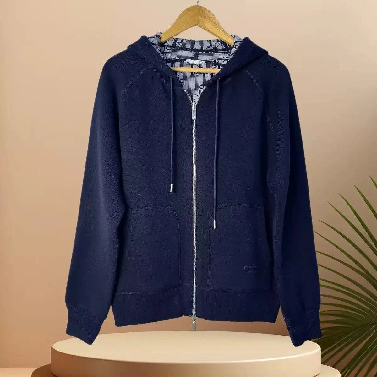 Reversible Hooded Knit Cardigan photo 3