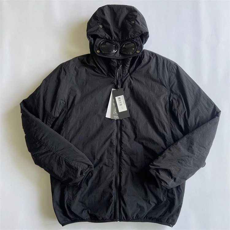C.P. Company Goggle Hooded Jacket Gray Outerwear - 12