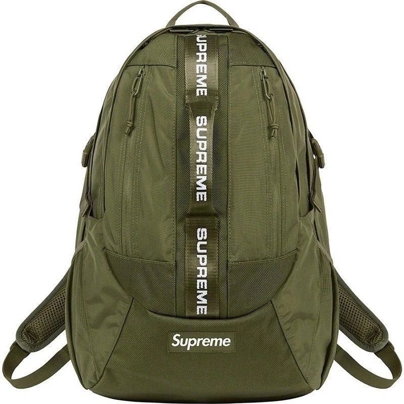 Supreme Tape Logo Backpack Army Green - 1