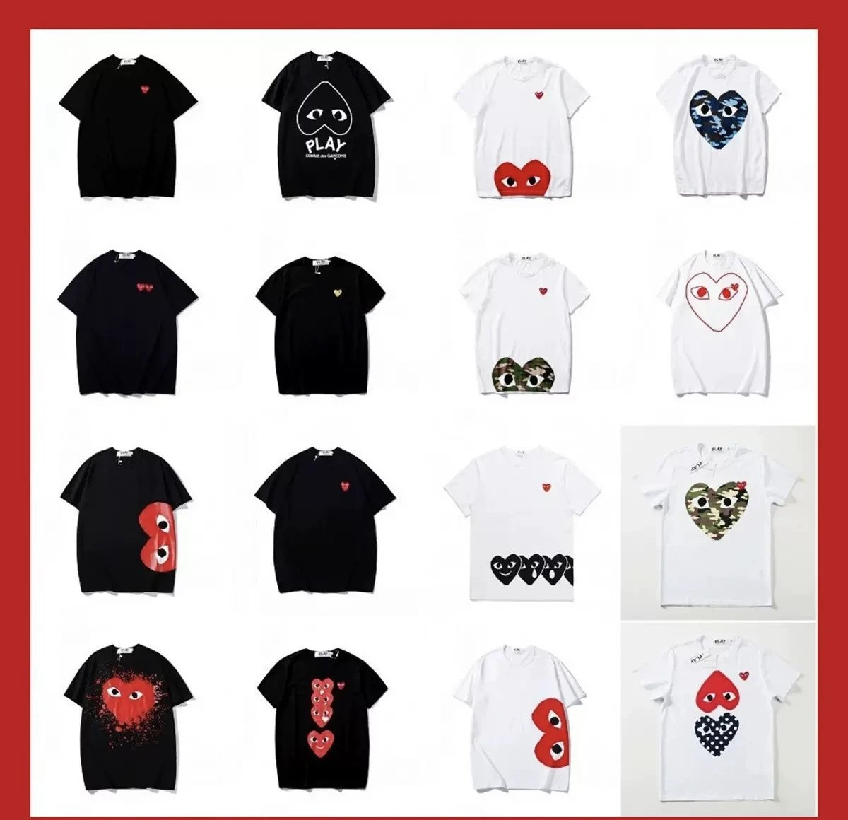 Comme des Garçons Play Heart T-Shirt Collection