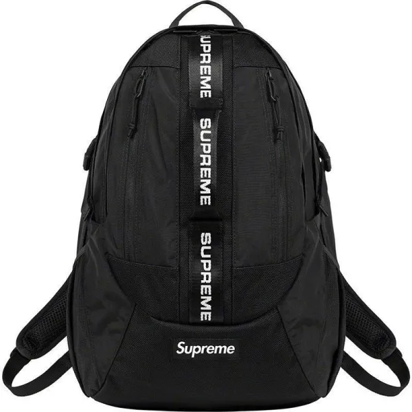 Supreme Logo Tape Backpack Black - 1