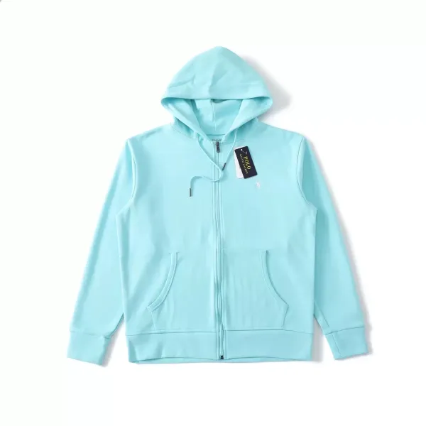 Polo Ralph Lauren Classic Full-Zip Hoodie Aqua Blue Hoodie - 1