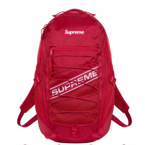 Supreme Lace-Up Backpack Red - 1