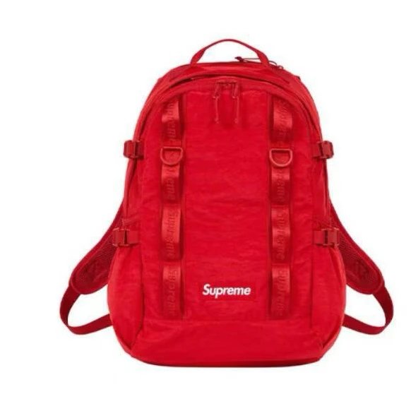 Supreme Tape Logo Backpack Red - 1