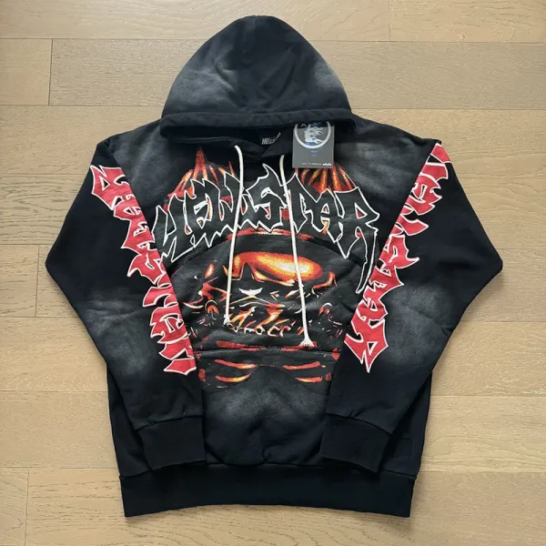 Hellstar Demon Skull Hoodie Black Multicolor - 1