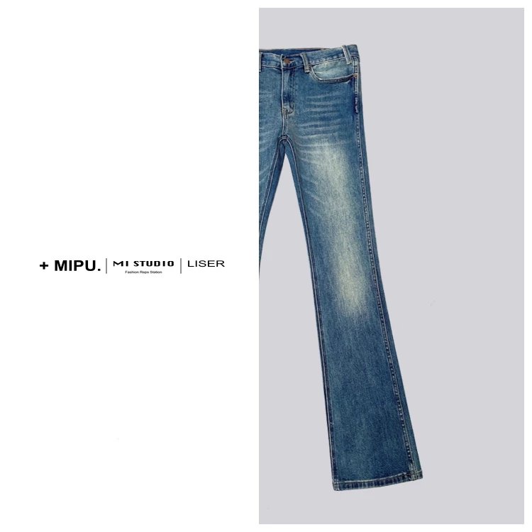 MIPU Home C-Style 21SS Blue Jeans Flared Denim Pants