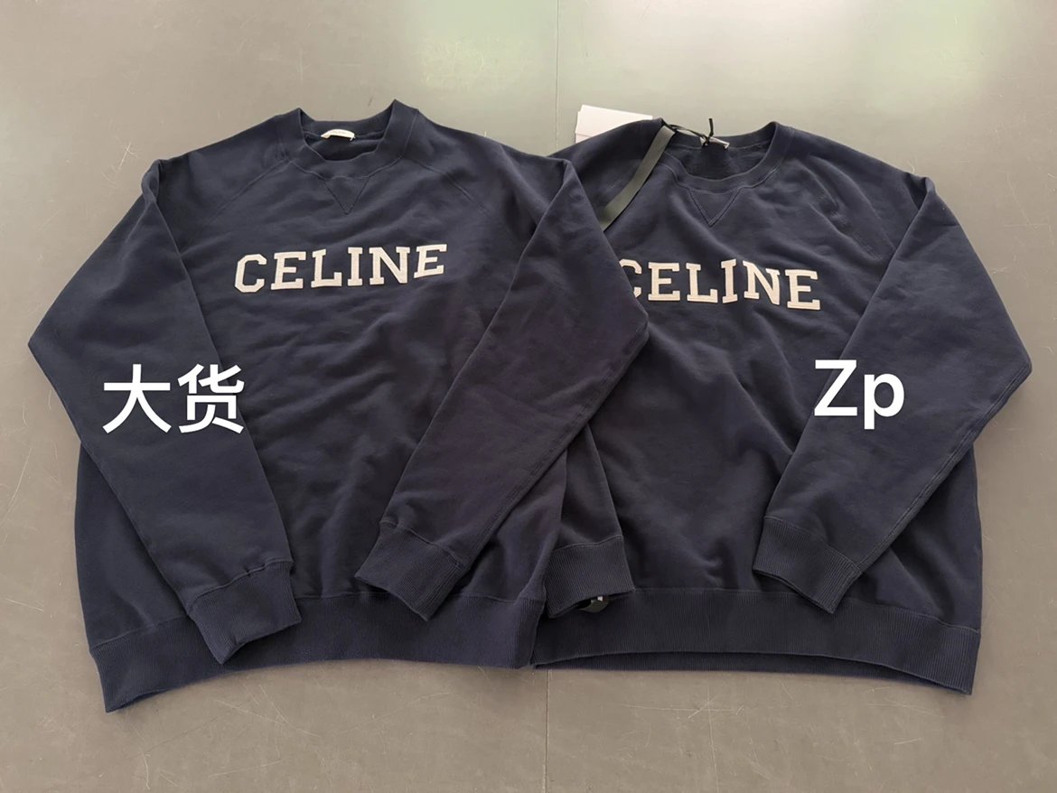 Celine Navy Crewneck Sweatshirt