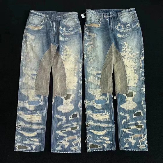 Spot welfare: Self owned 3D printing GVC Niuwang printing Niuwang heavy process washing water laser digital printing straight leg pants non UC85