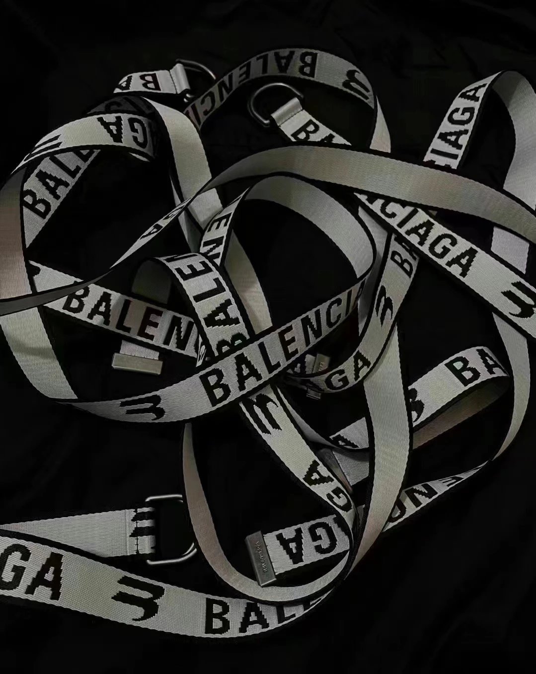 blcg belt Balenciag canvas logo webbing belt full original packaging two colors in stock