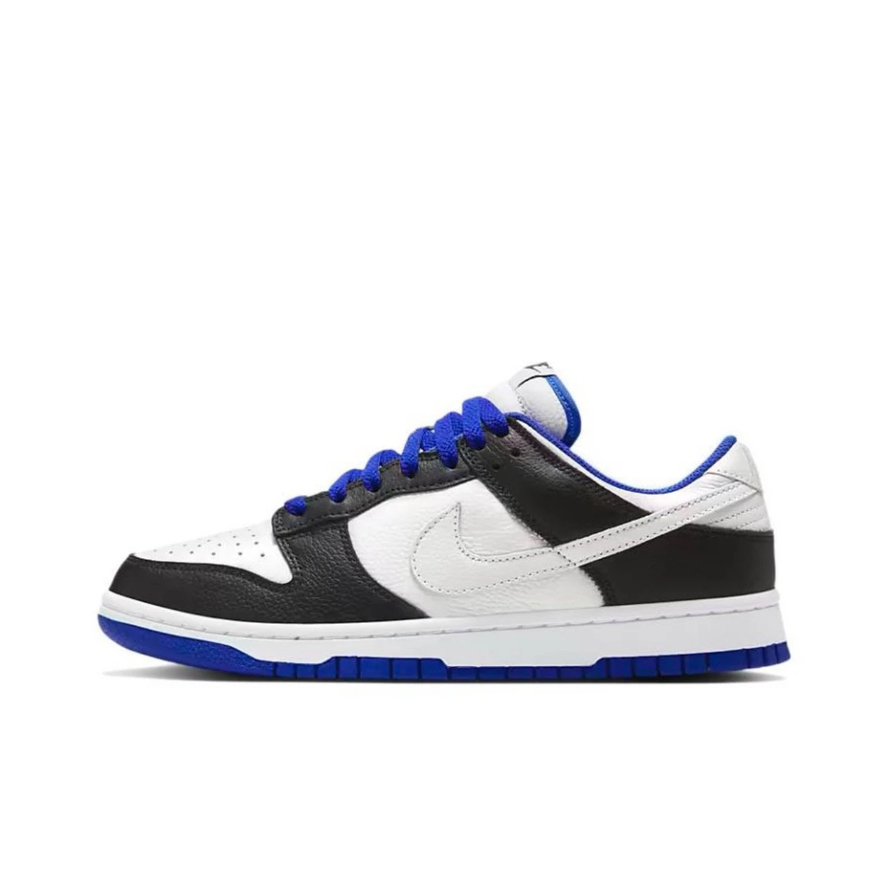Pure original black, white, and blue