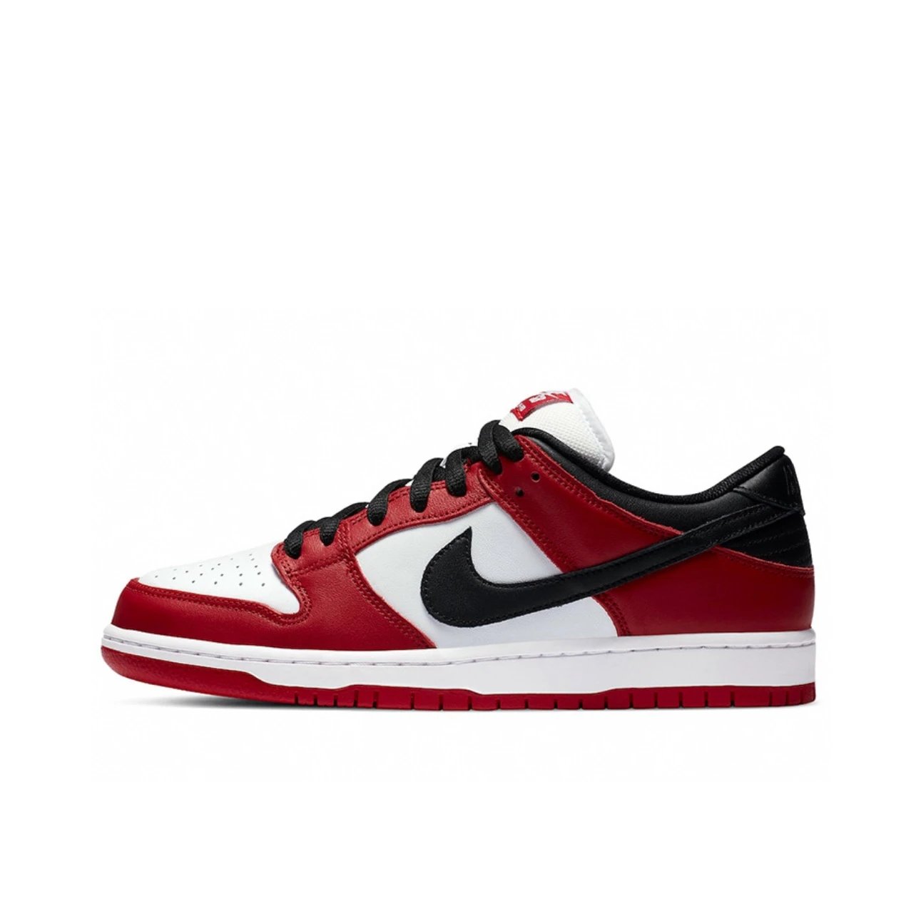 Pure original black, white, and red