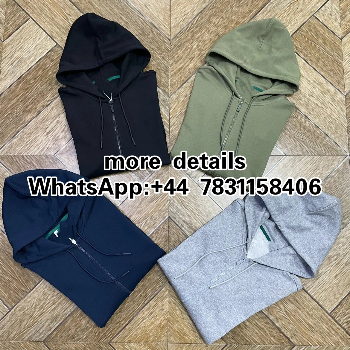 New Zip-Up Hooded Jacket Fish