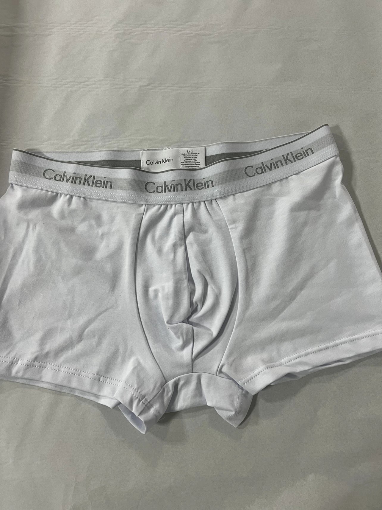 Calvin Klein Modern Cotton Boxer Brief White Underwear - 10
