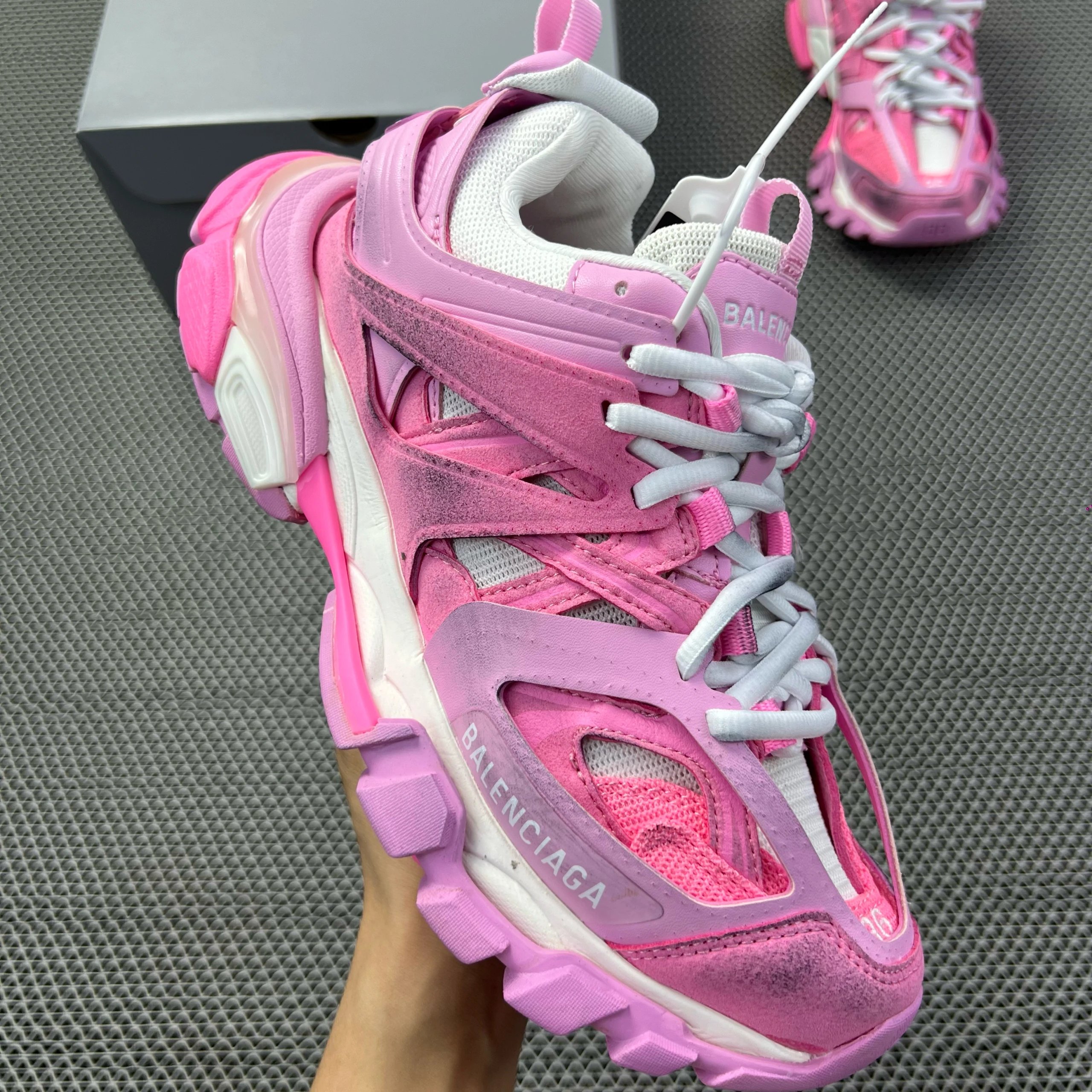 Pink and white