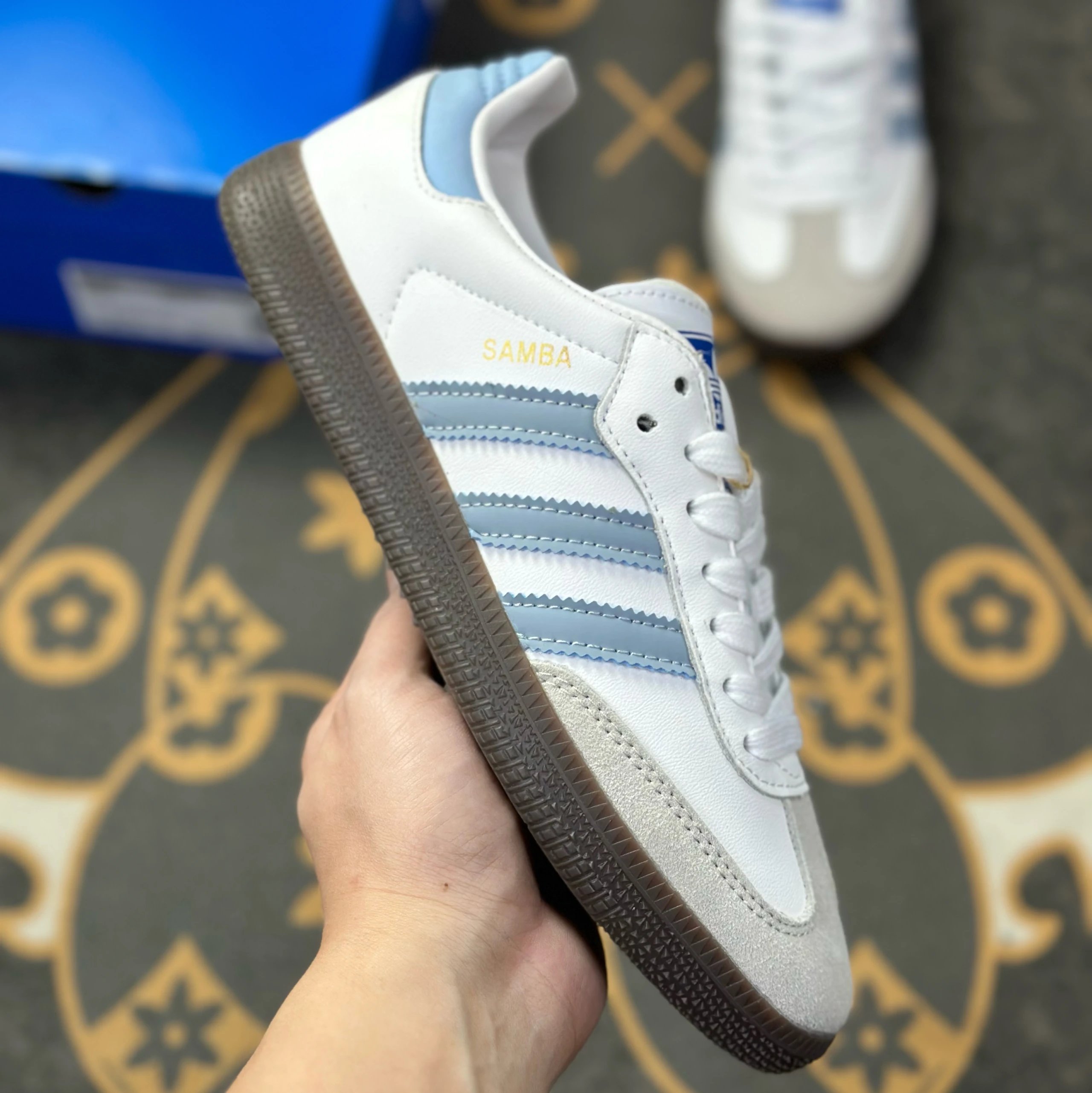 white-blue
