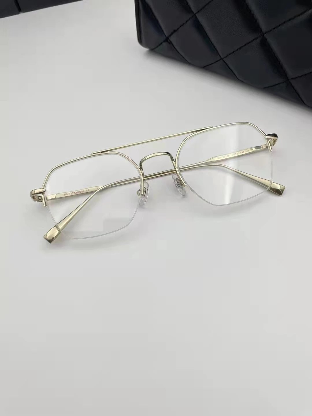 William Chan Same Style Eyeglasses Frame Men Bt05228 Pure Titanium Myopia Glasses Women Eyeglass Frames Frame Glasses Functional Glasses Fashion Glasses Frame 51-21-145