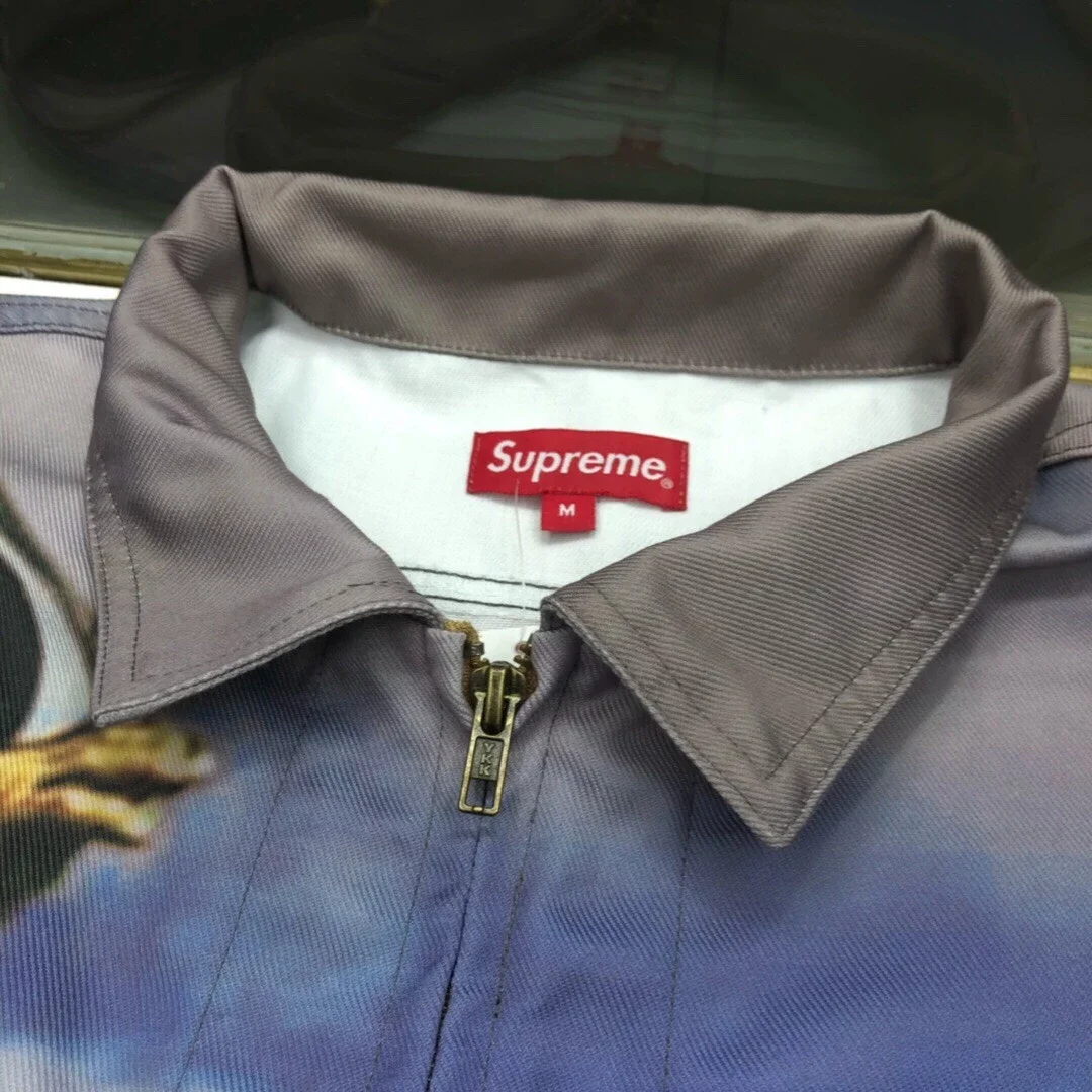 Supreme 18ss Cowboy Denim Work Jacket 套马杆男女牛仔夹克外套