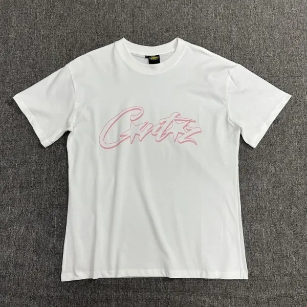 Cuntz Script Logo White T-Shirt - 1