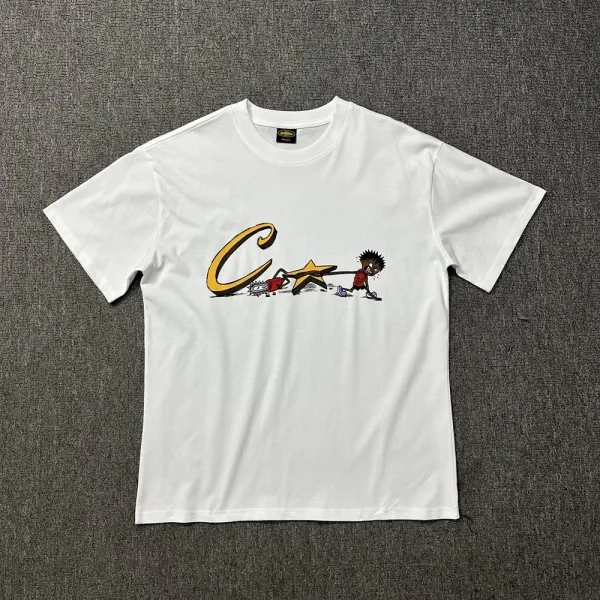 Design Streetwear Graphic T-Shirt White - 1