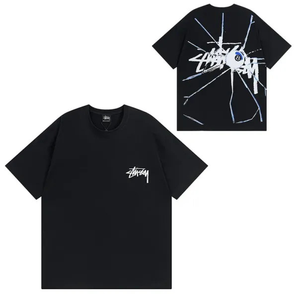 Stussy Shattered Eye Graphic T-Shirt Black - 1