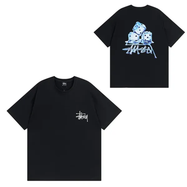 Stüssy Dice Print Oversized T-Shirt Black - 1
