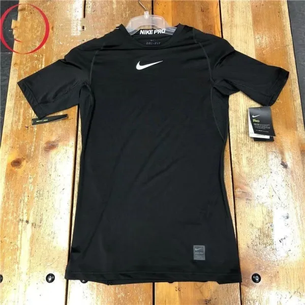 Nike Pro Dri-FIT Black Base-Layer T-Shirt - 1