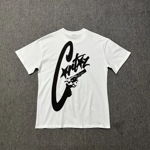 Corteiz × Gun Graphic White T-Shirt - 1