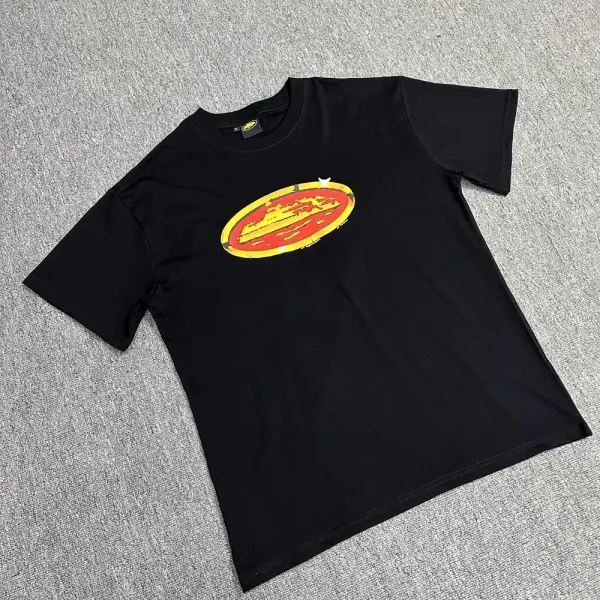 Design Pizza Graphic Print Black T-Shirt - 1