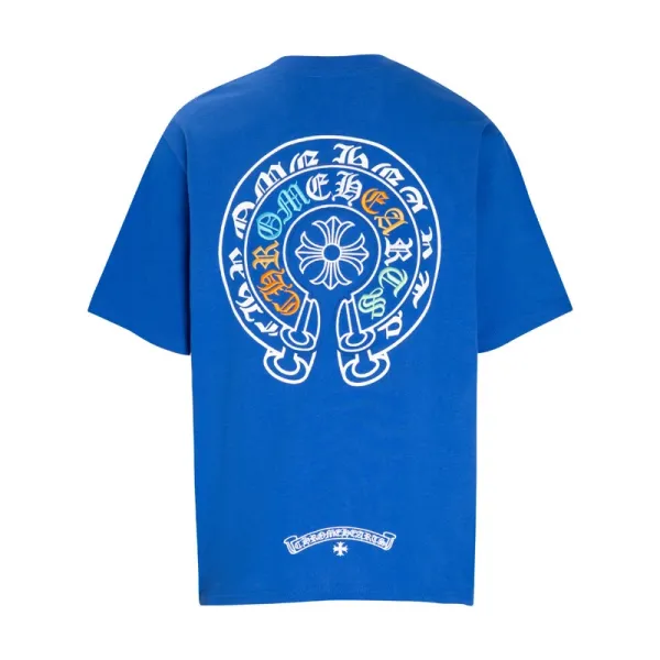 Chrome Hearts Circle Logo Blue T-Shirt - 1