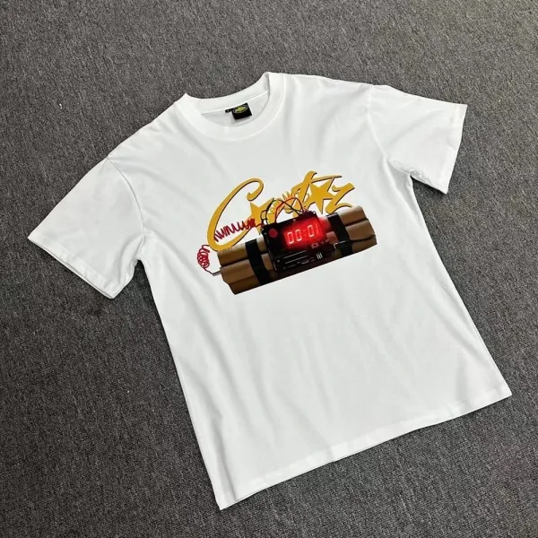 Design Bomb Graphic Print White T-Shirt - 1
