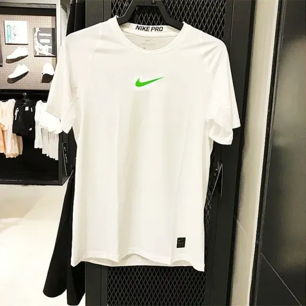 Nike Pro Swoosh White Performance T-Shirt - 1