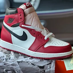 thumbnail for [Pure original OG version] AJ1 nine-hole 2022 new color matching high-top basketball shoes