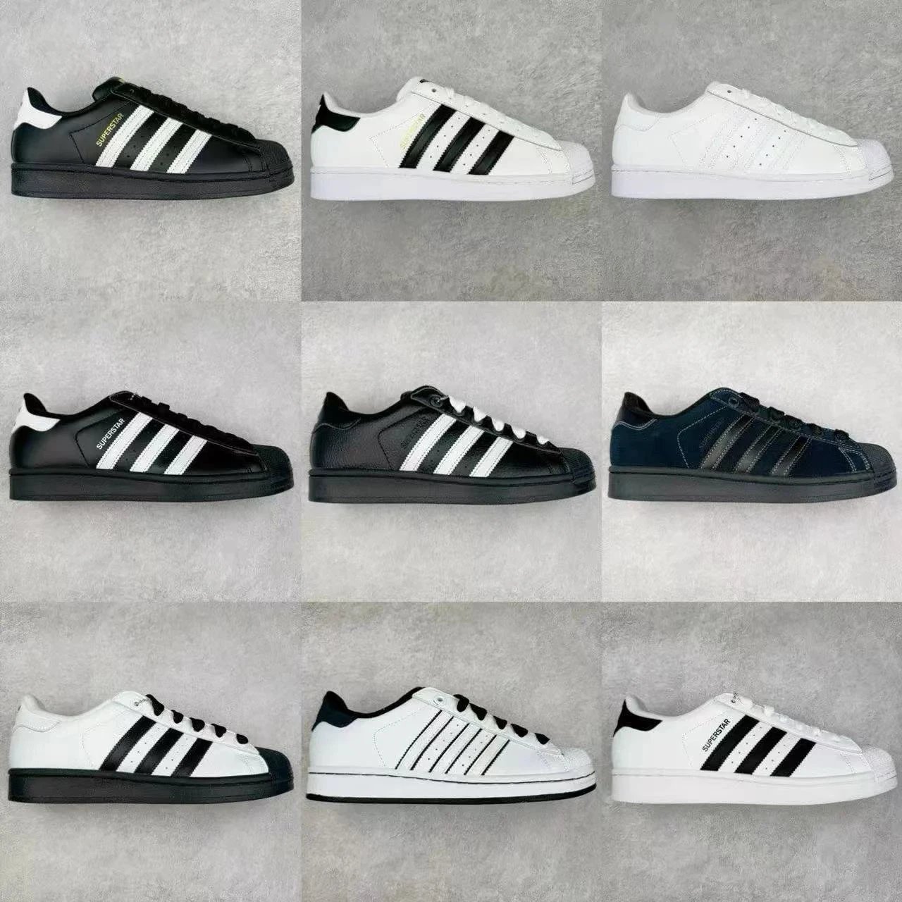 AD Black and White Shell Toe - XP/VT/DT/PB Versions Bundle (Trending Worldwide)