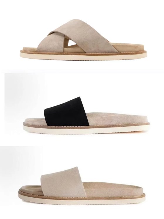 #A+Batch Brunello Cucinelli BC suede slippers beige