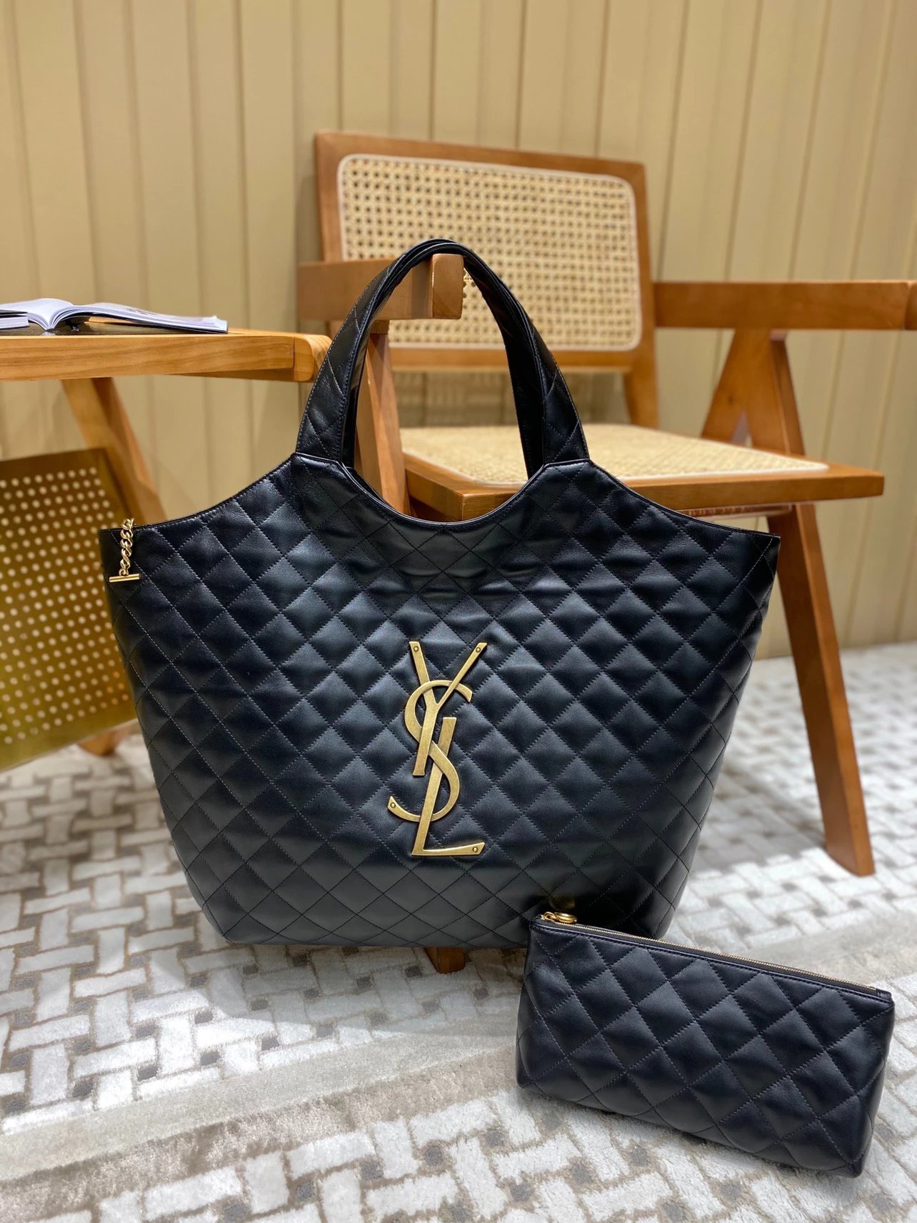 ysl icare超大购物袋单肩包