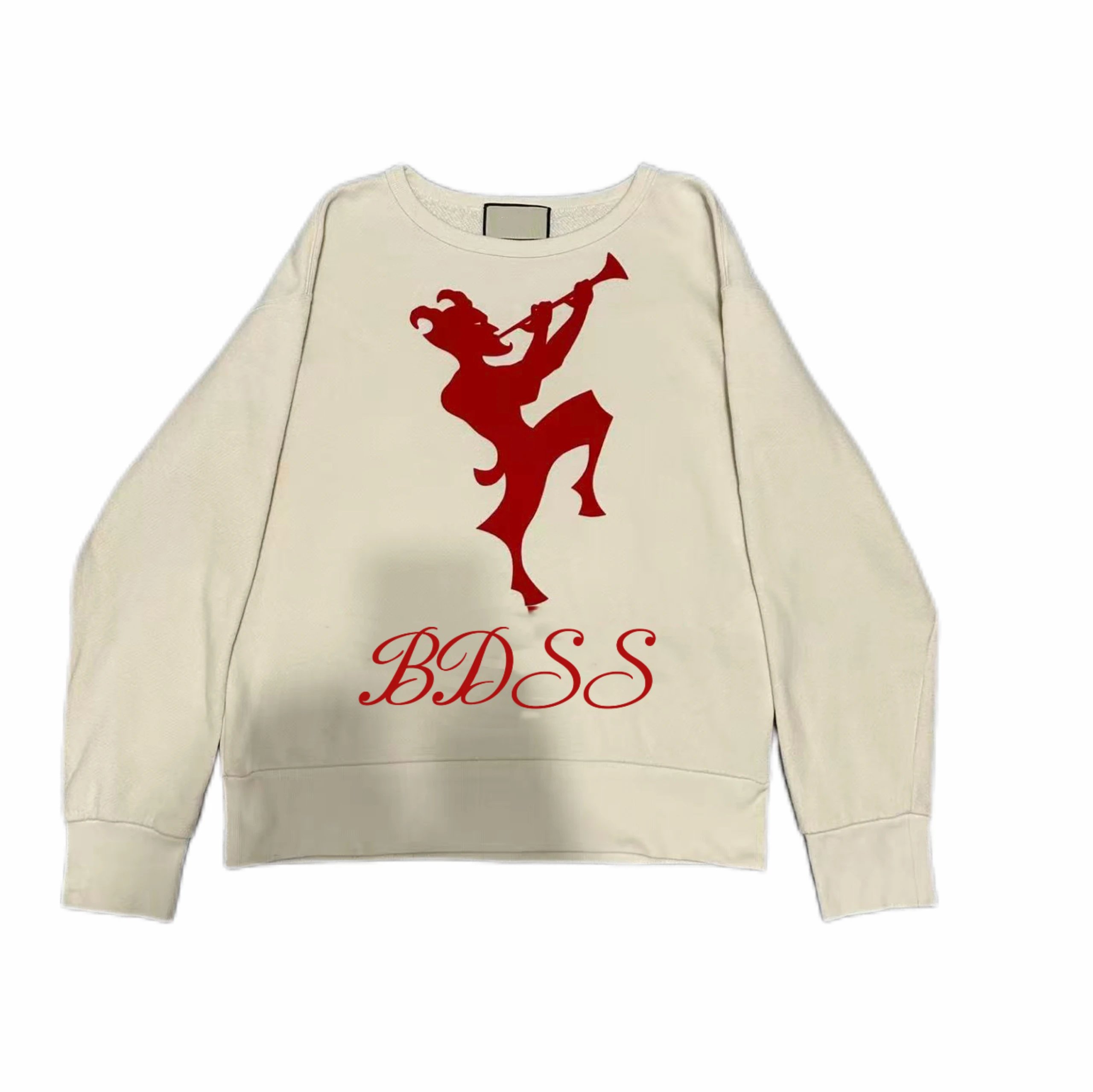 Other BDSS Pied Piper Crewneck Sweater Cream
