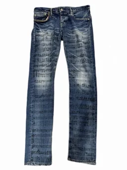 thumbnail for BDSS independent hyg skinny jeans style music symbol jeans