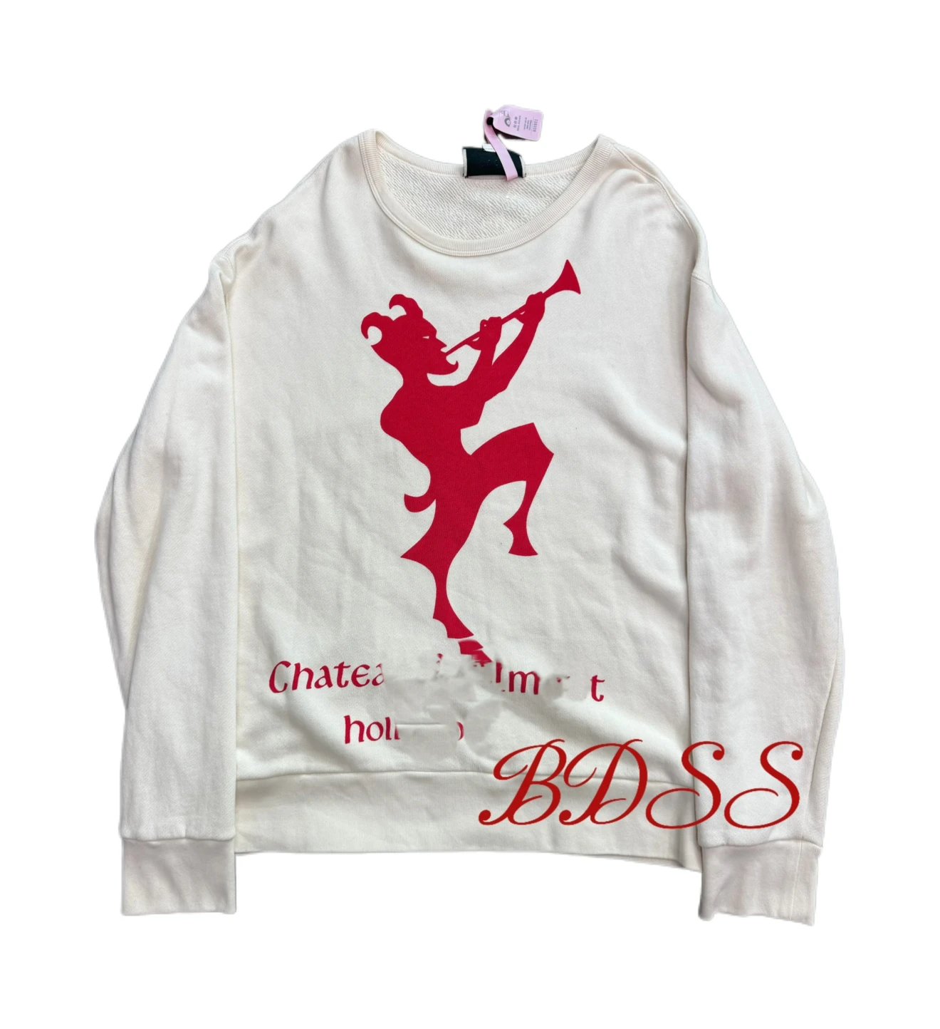 BDSS self blown flute player round neck hoodie to be shipped within 15 days