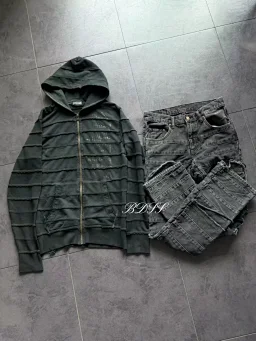 thumbnail for BDSS independent hagis typewriter Goth Hoodie