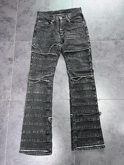 thumbnail for [archive]BDSS independent HYSTERIC GLAMOUR OG fringed pants skinny